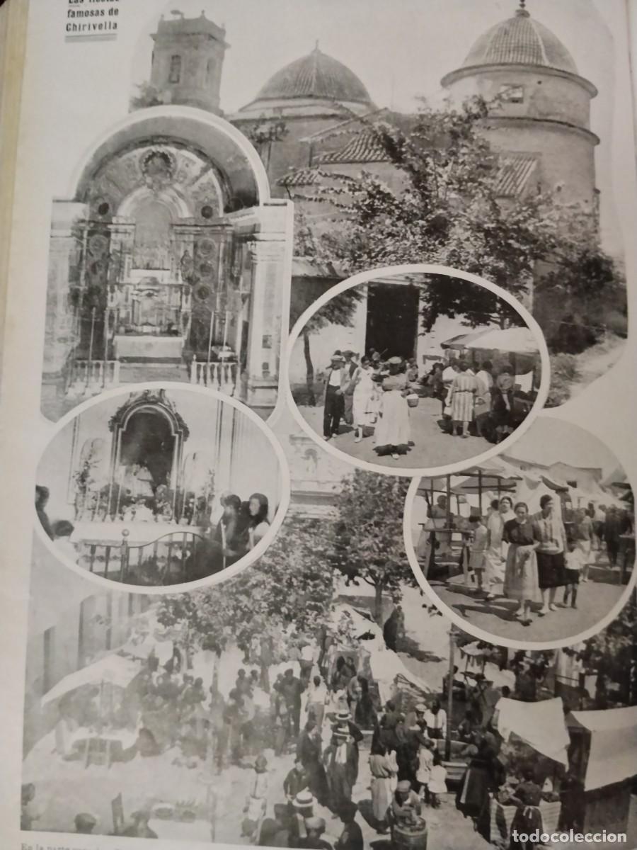 Coleccionismo de revistas y peri&oacute;dicos: LAS FIESTAS DE CHIRIVELLA VIRGEN TIPICAS PORRATERAS HOJA REVISTA A&Ntilde;O 1928