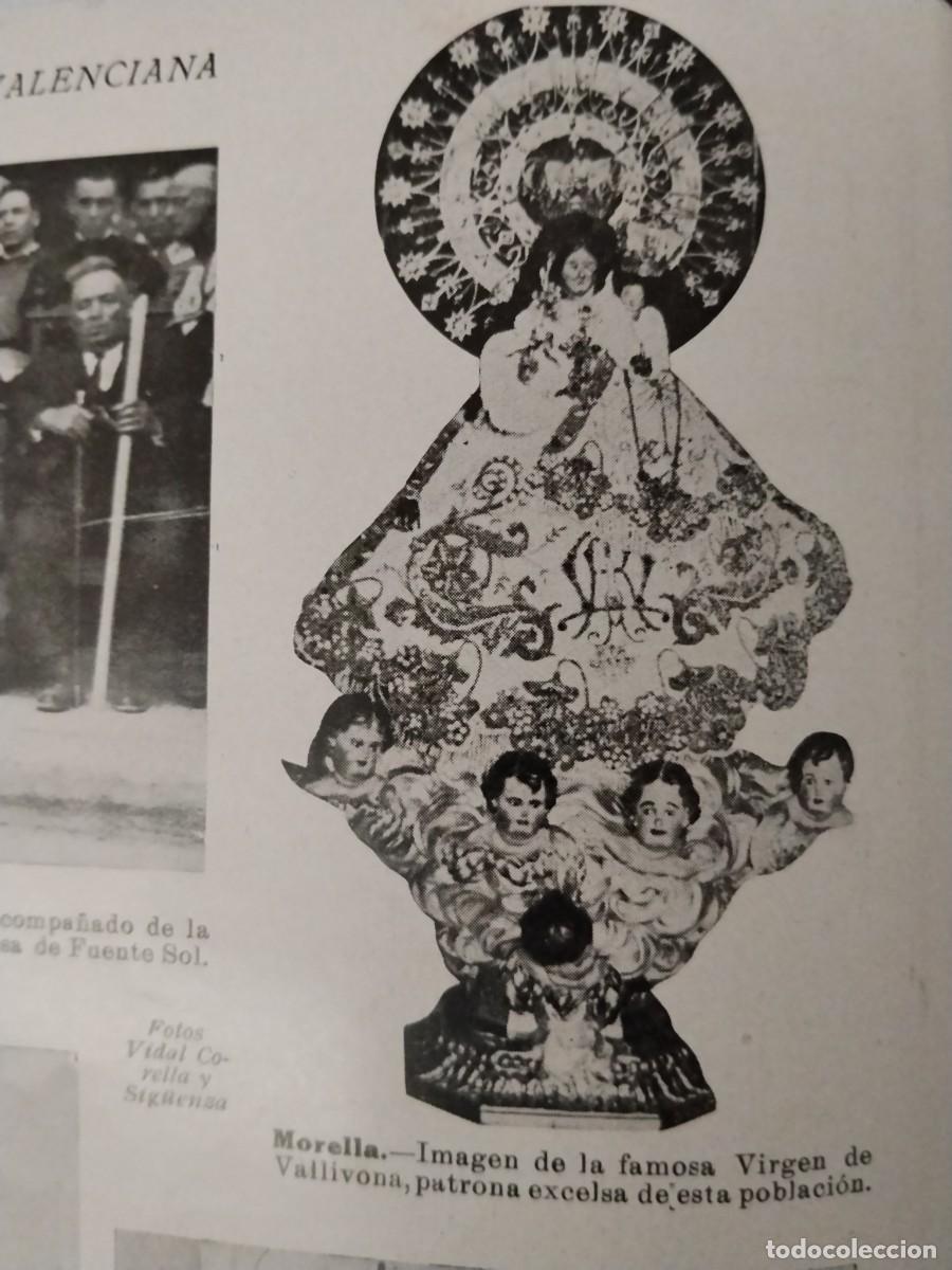Coleccionismo de revistas y peri&oacute;dicos: MORELLA VIRGEN DE VALLVIVONA / GODELLA VIRGEN DEL ROSARIO HOJA REVISTA A&Ntilde;O 1928