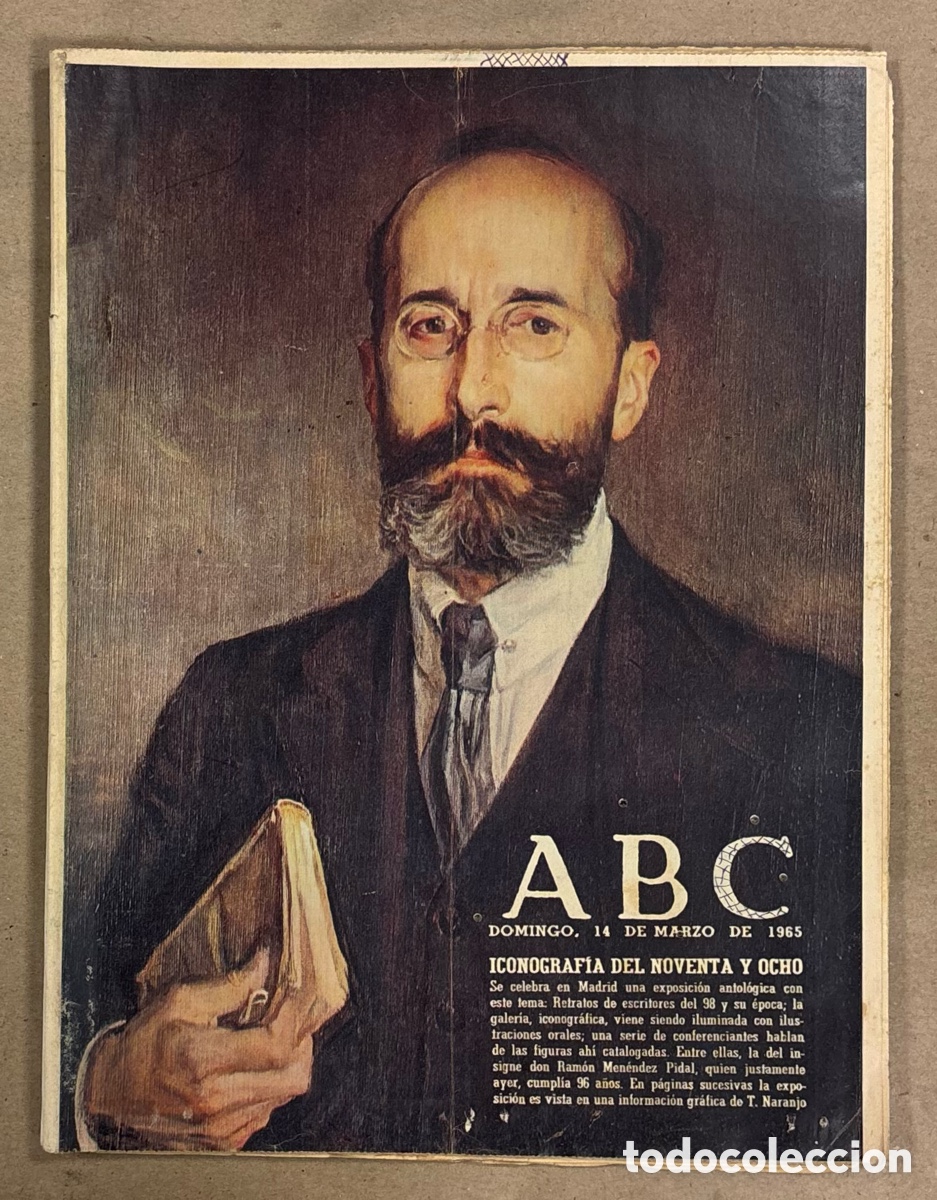 Coleccionismo de revistas y peri&oacute;dicos: ABC (14 MARZO 1965). RAM&Oacute;N MEN&Eacute;NDEZ PIDAL ICONOGRAF&Iacute;A DEL 98, B&Eacute;JAR F&Aacute;BRICA TEXTIL, ALFONSO PASO,&hellip;