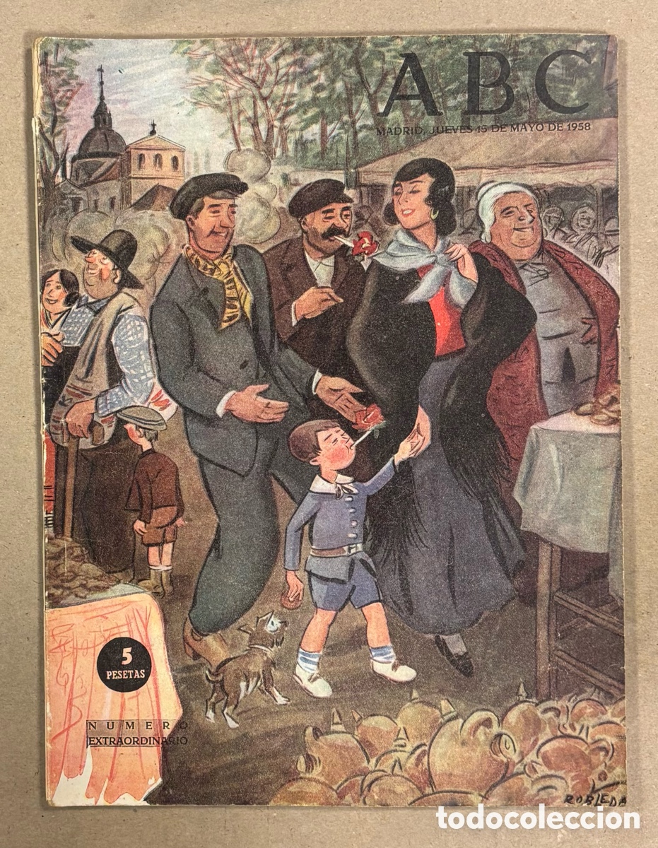 Coleccionismo de revistas y peri&oacute;dicos: ABC (13 MAYO 1958) N&Uacute;MERO EXTRAORDINARIO SOBRE MADRID SAN ISIDRO,..