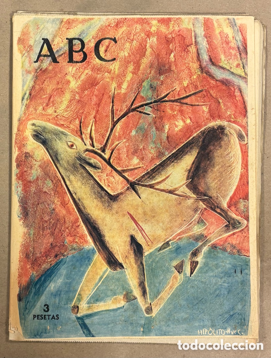 Coleccionismo de revistas y peri&oacute;dicos: ABC (21 DE OCTUBRE DE 1961). HIP&Oacute;LITO HIDALGO DE CAVIEDES, COVARRUBIAS,&hellip;
