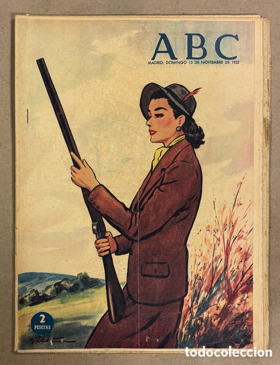 Coleccionismo de revistas y peri&oacute;dicos: ABC (13 NOVIEMBRE 1955). EL RASTRO MADRILE&Ntilde;O, MENORCA, CECILIO PLA,&hellip;