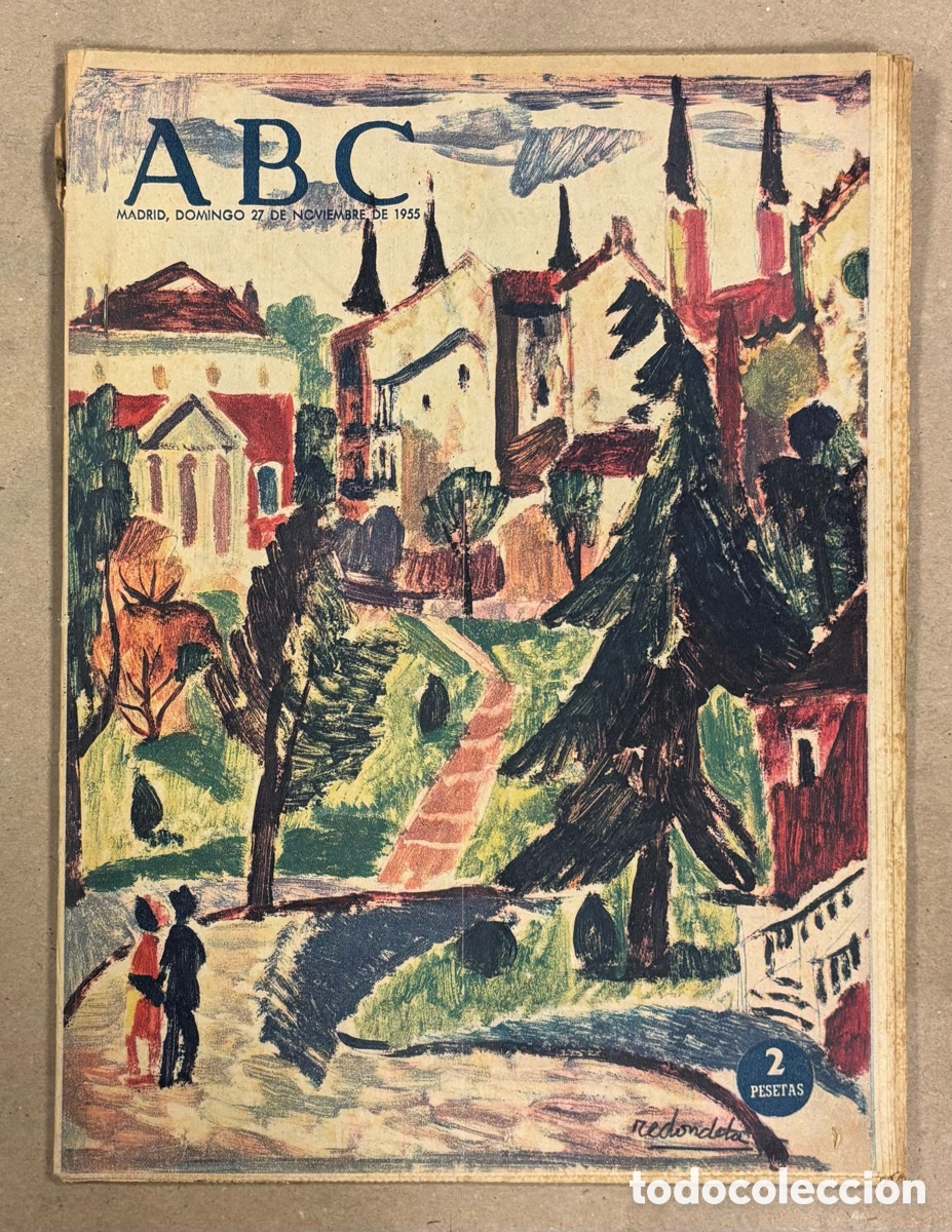 Coleccionismo de revistas y peri&oacute;dicos: ABC (27 NOVIEMBRE 1955). AGUST&Iacute;N REDONDELA, REPORTAJE GIJ&Oacute;N Y TORREMOLINOS, GITANOS,&hellip;