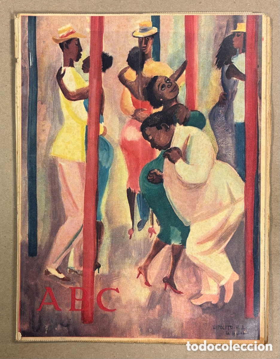 Coleccionismo de revistas y peri&oacute;dicos: ABC (14 DE ENERO DE 1961). HIP&Oacute;LITO HIDALGO DE CAVIEDES, PERSONAJES DE EL QUIJOTE EN ALCAL&Aacute;