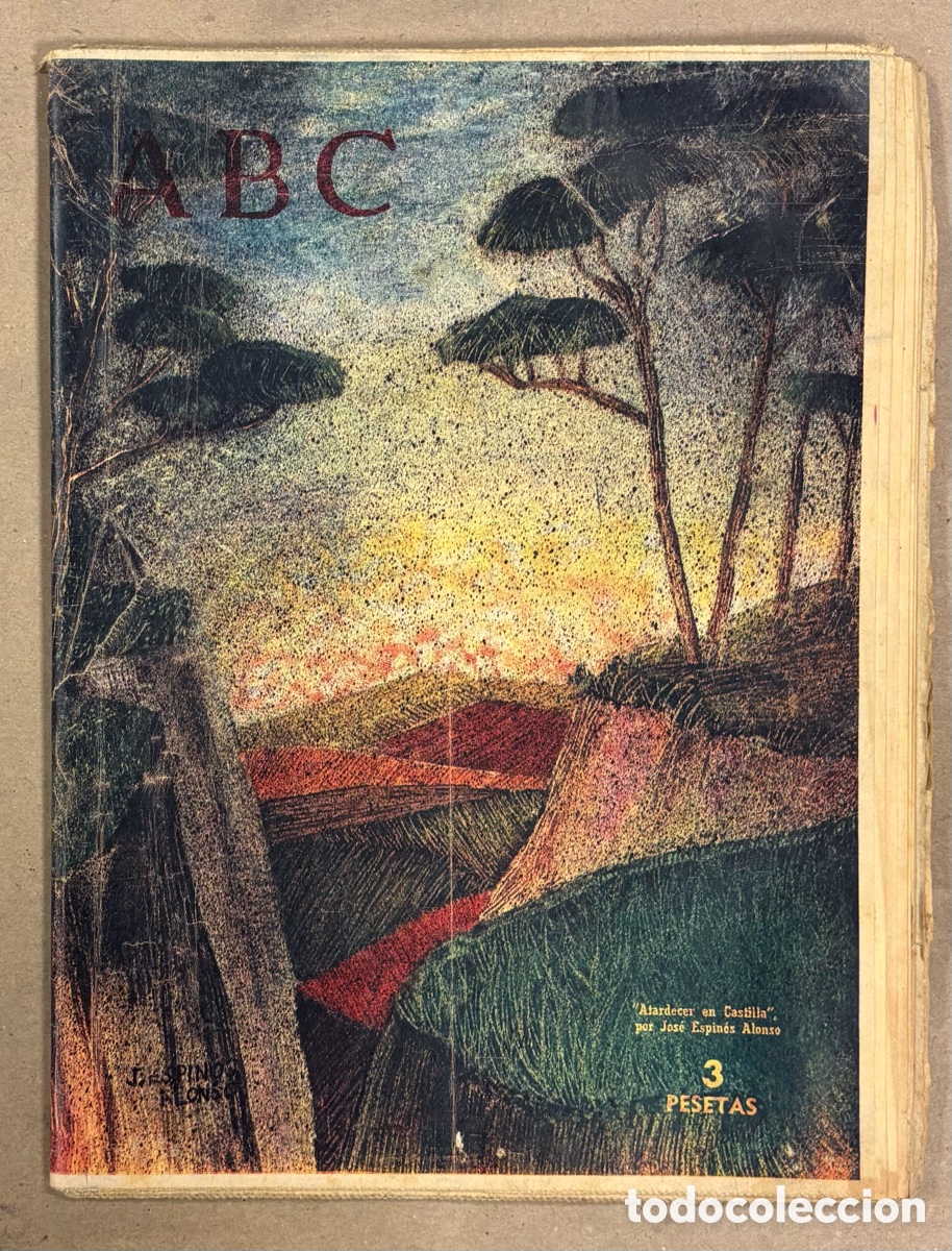 Coleccionismo de revistas y peri&oacute;dicos: ABC (11 MARZO 1961). &ldquo;ATARDECER EN CASTILLA&rdquo; JOS&Eacute; ESPIN&Eacute;S ALONSO, ANGLADA CAMARASA, REAL MADRID