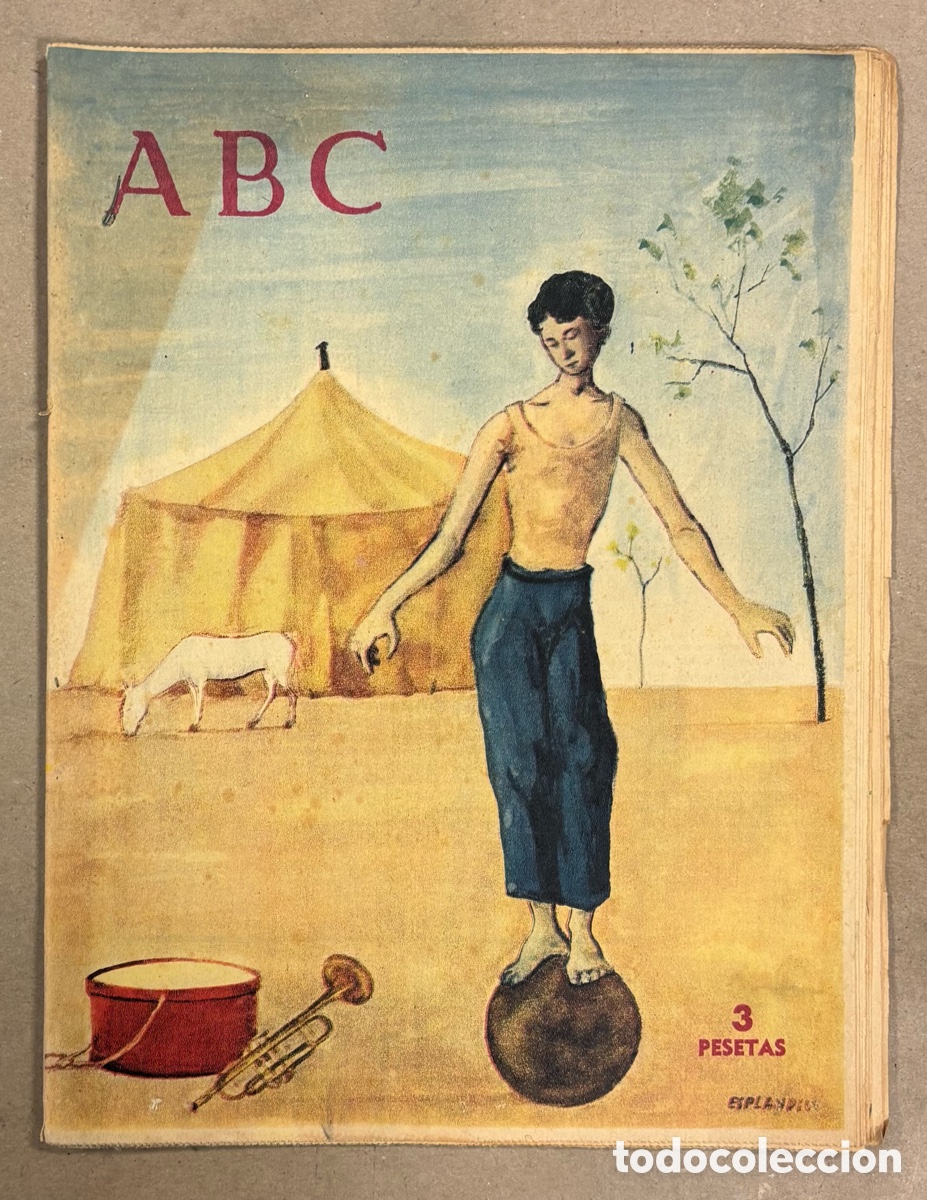 Coleccionismo de revistas y peri&oacute;dicos: ABC (19 AGOSTO 1961). ENRIQUE LARRETA, ESPA&Ntilde;A CAMPEONA DEL MUNDO PESCA SUBMARINA,&hellip;