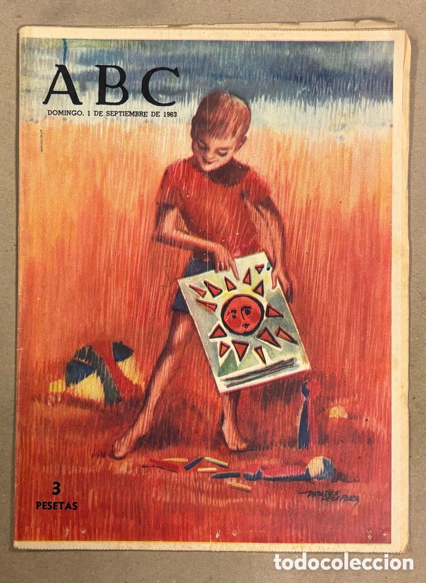 Coleccionismo de revistas y peri&oacute;dicos: ABC (1 SEPTIEMBRE 1963). SEGUESTRO ALFREDO DI STEFANO, CUEVAS DEL DRACH, SANCHO D&Aacute;VILA,&hellip;