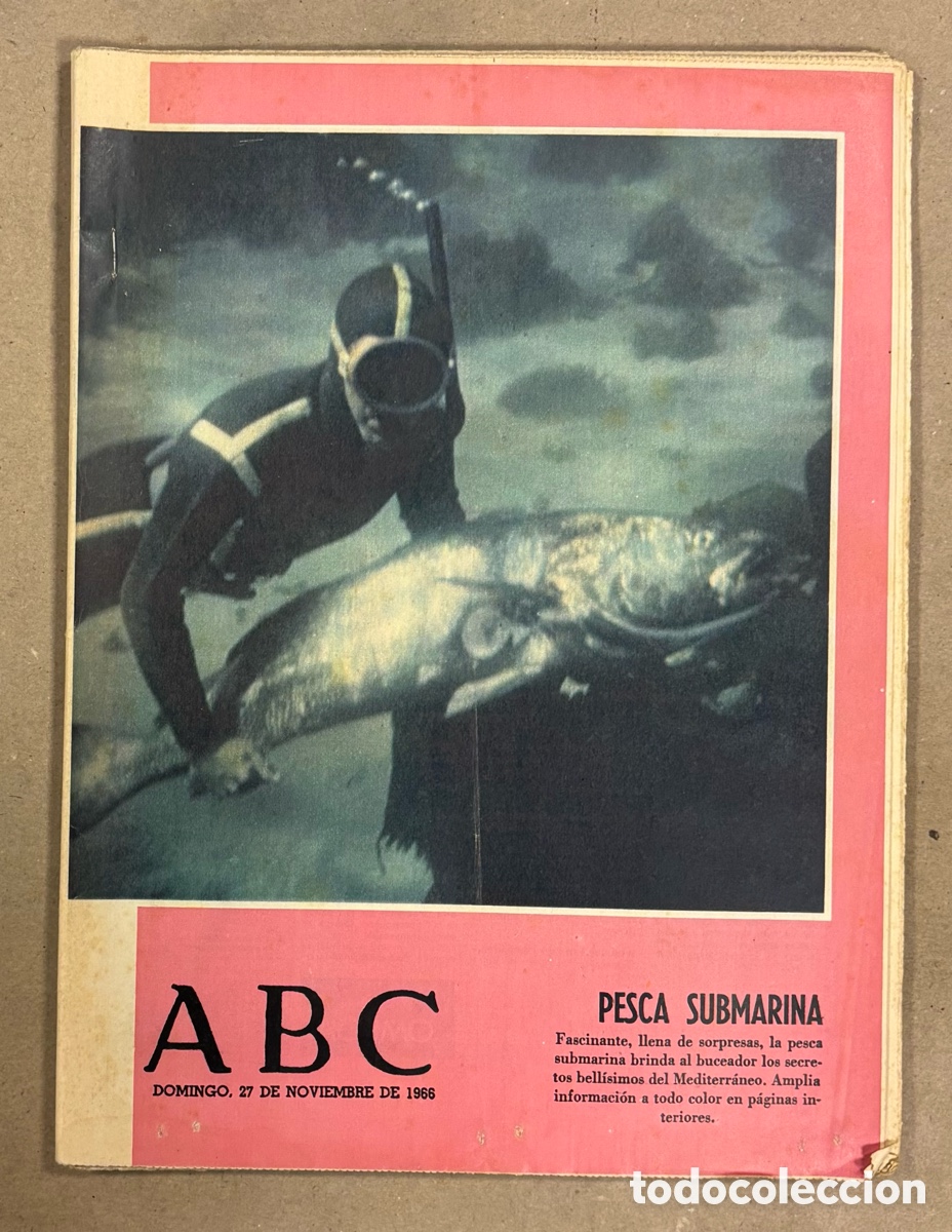 Coleccionismo de revistas y peri&oacute;dicos: ABC (27 NOVIEMBRE 1966). PESCA SUBMARINA EN EL ESTRECHO, MODA ESPA&Ntilde;OLA, AGUST&Iacute;N PEDRO PONS,&hellip;