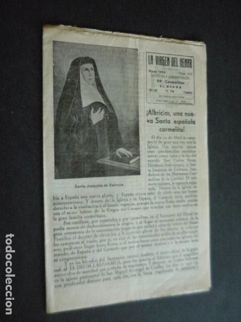 Coleccionismo de revistas y peri&oacute;dicos: CUELLAR SEGOVIA REVISTA LA VIRGEN DEL HENAR MAYO 1959
