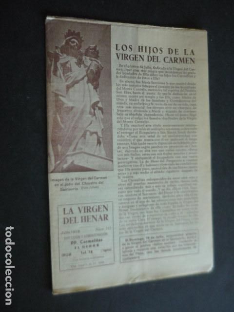 Sammeln von Zeitschriften und Zeitungen: CUELLAR SEGOVIA REVISTA LA VIRGEN DEL HENAR JUNIO 1959