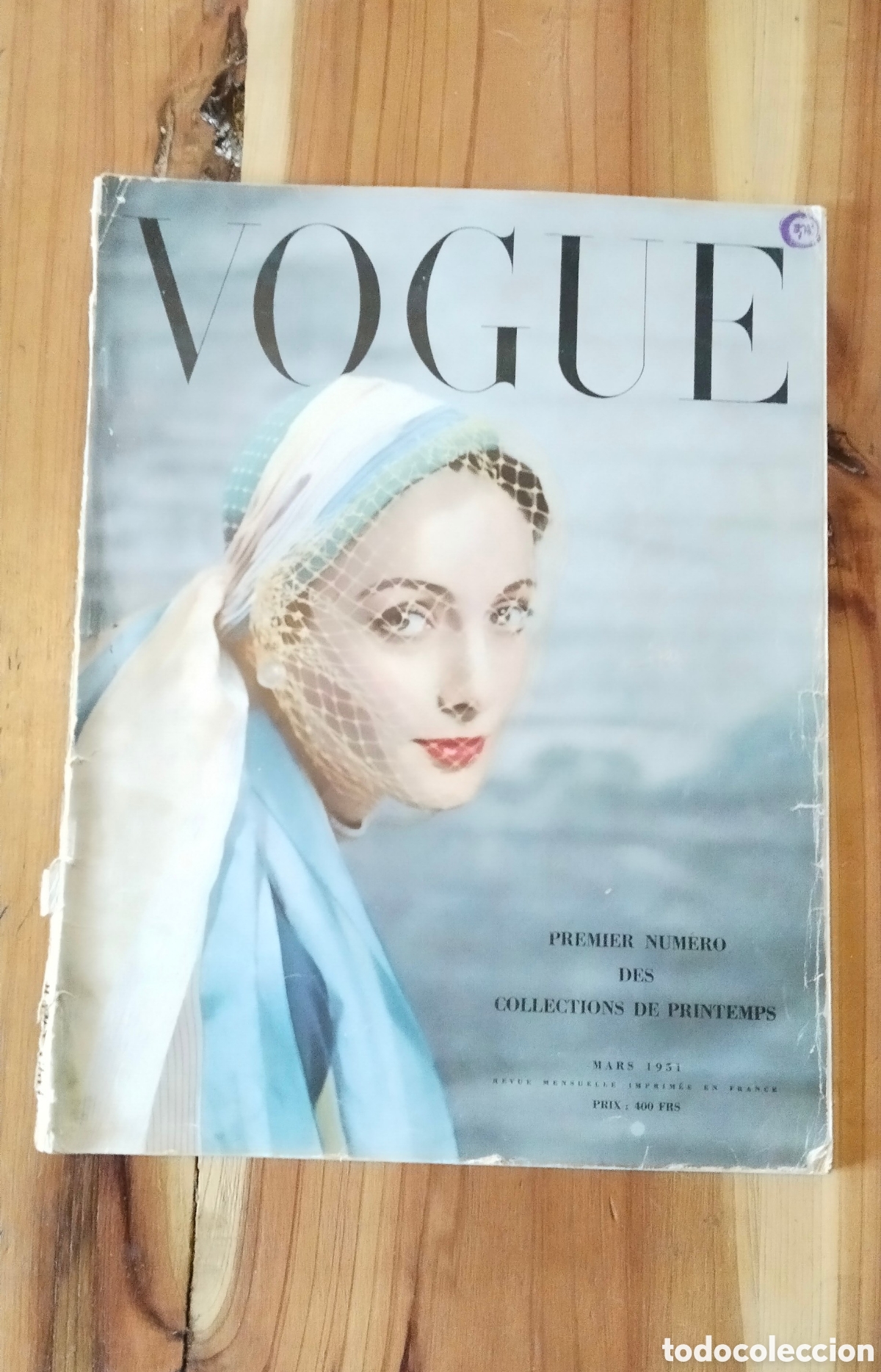 Coleccionismo de revistas y peri&oacute;dicos: REVISTA VOGUE FRANCIA marzo 1951