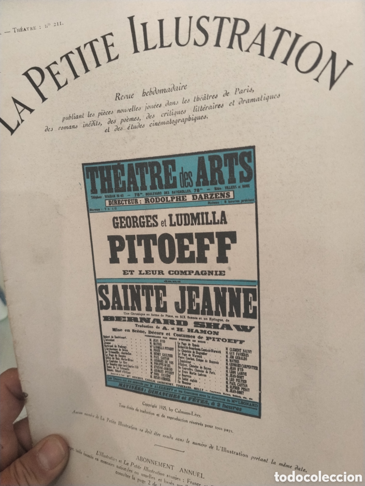 Collection Magazines and Newspapers: Le petite Illustration. N. 211. 1928