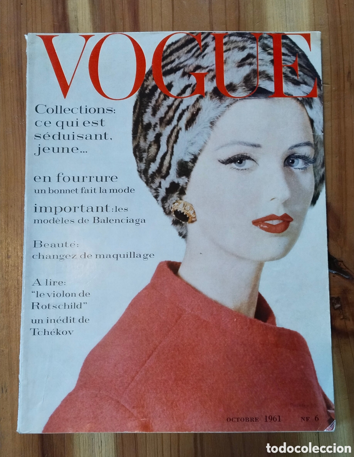 Coleccionismo de revistas y peri&oacute;dicos: REVISTA VOGUE FRANCIA octubre 1961
