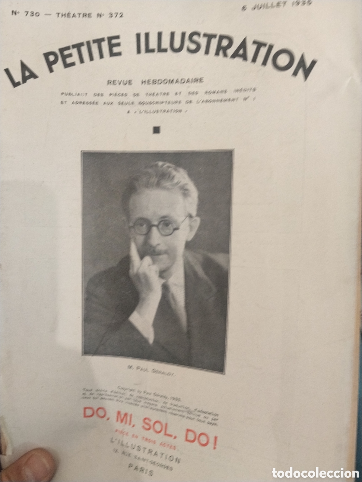 Coleccionismo de revistas y peri&oacute;dicos: La petite Illustration. N. 372. 1935