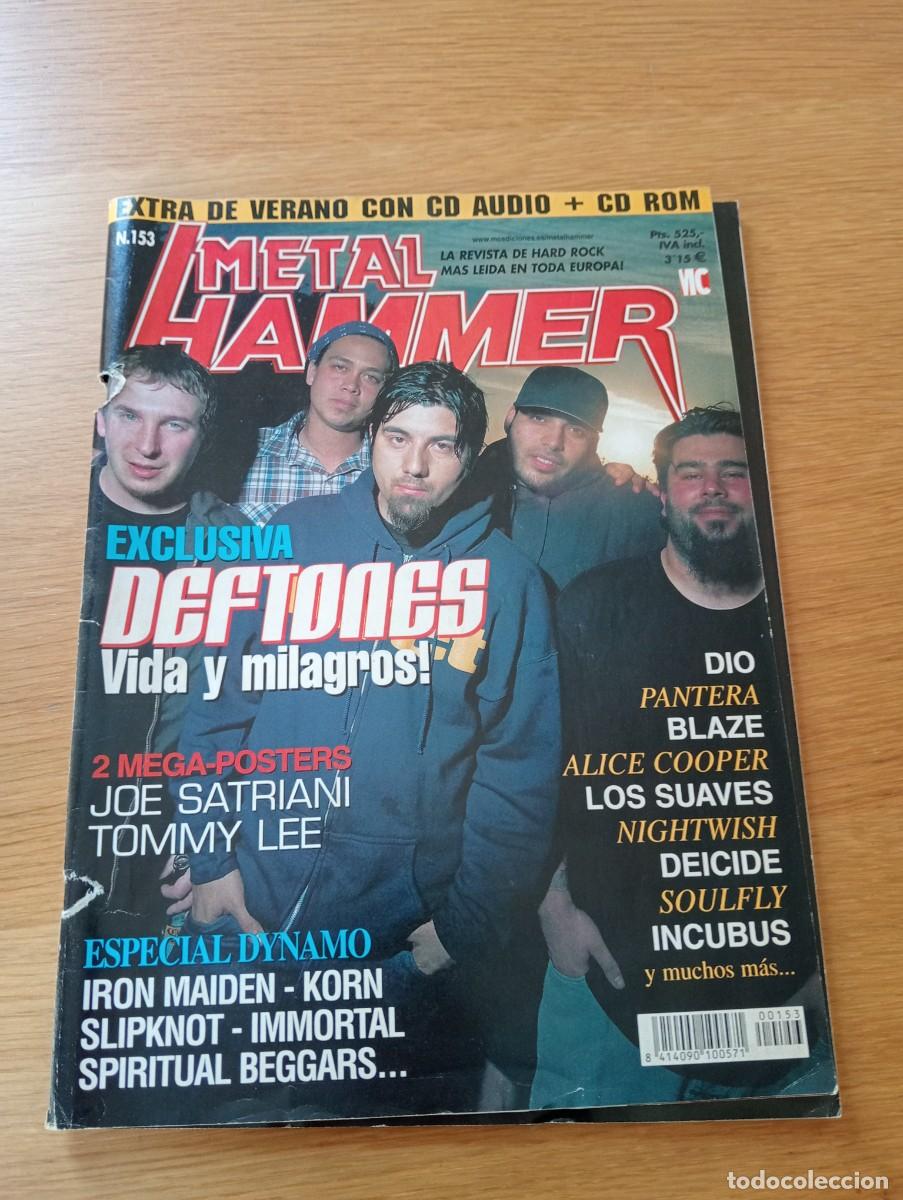 Collectionnisme de Revues et Journaux: REVISTA METAL HAMMER N.&ordm; 153. GRAPA. MCEDICIONES S.A. 2000. INCLUYE P&Oacute;STERS.