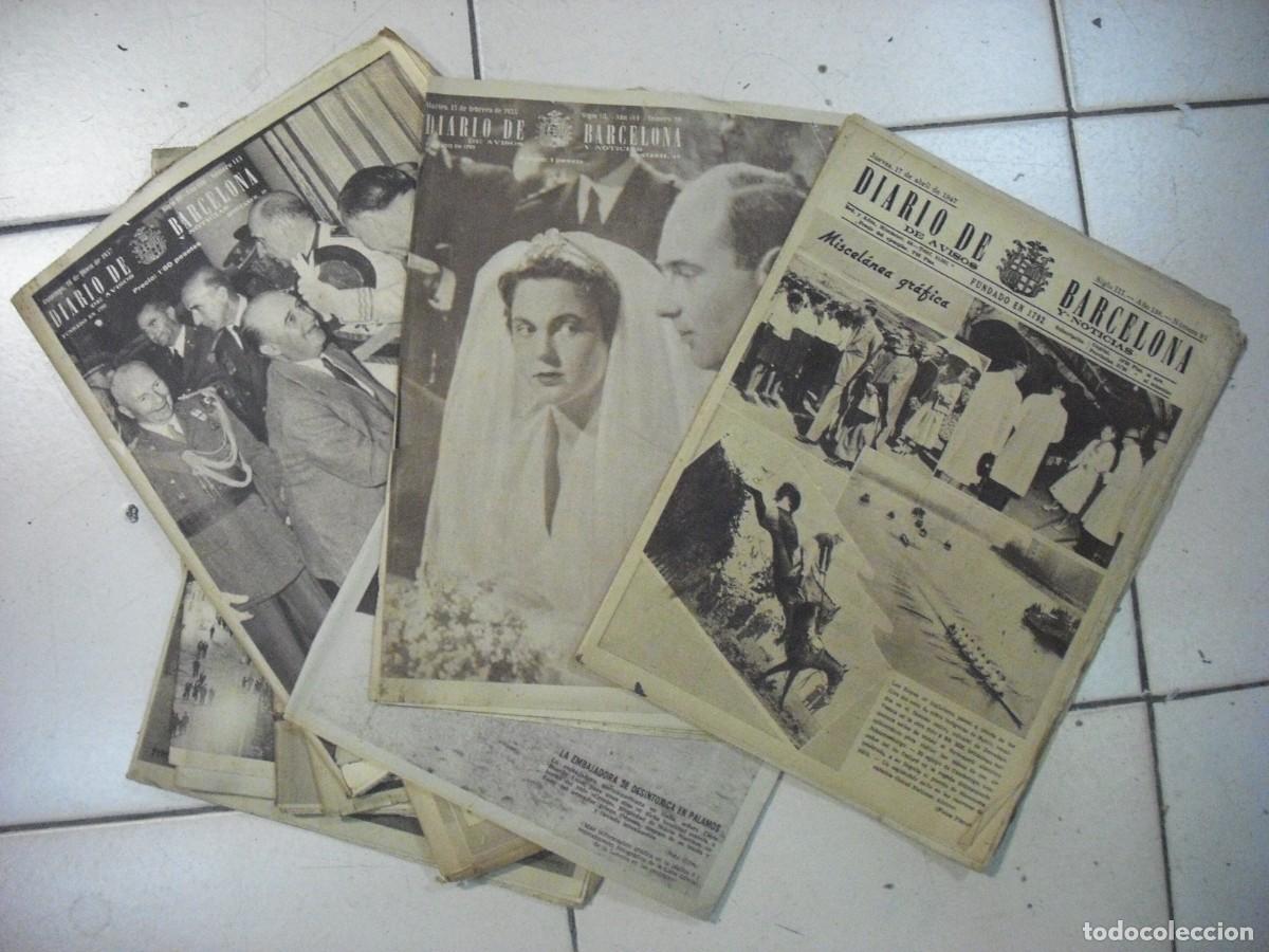 Collection Magazines and Newspapers: DIARIO DE BARCELONA. LOTE DE 15 DE LOS A&Ntilde;OS 50