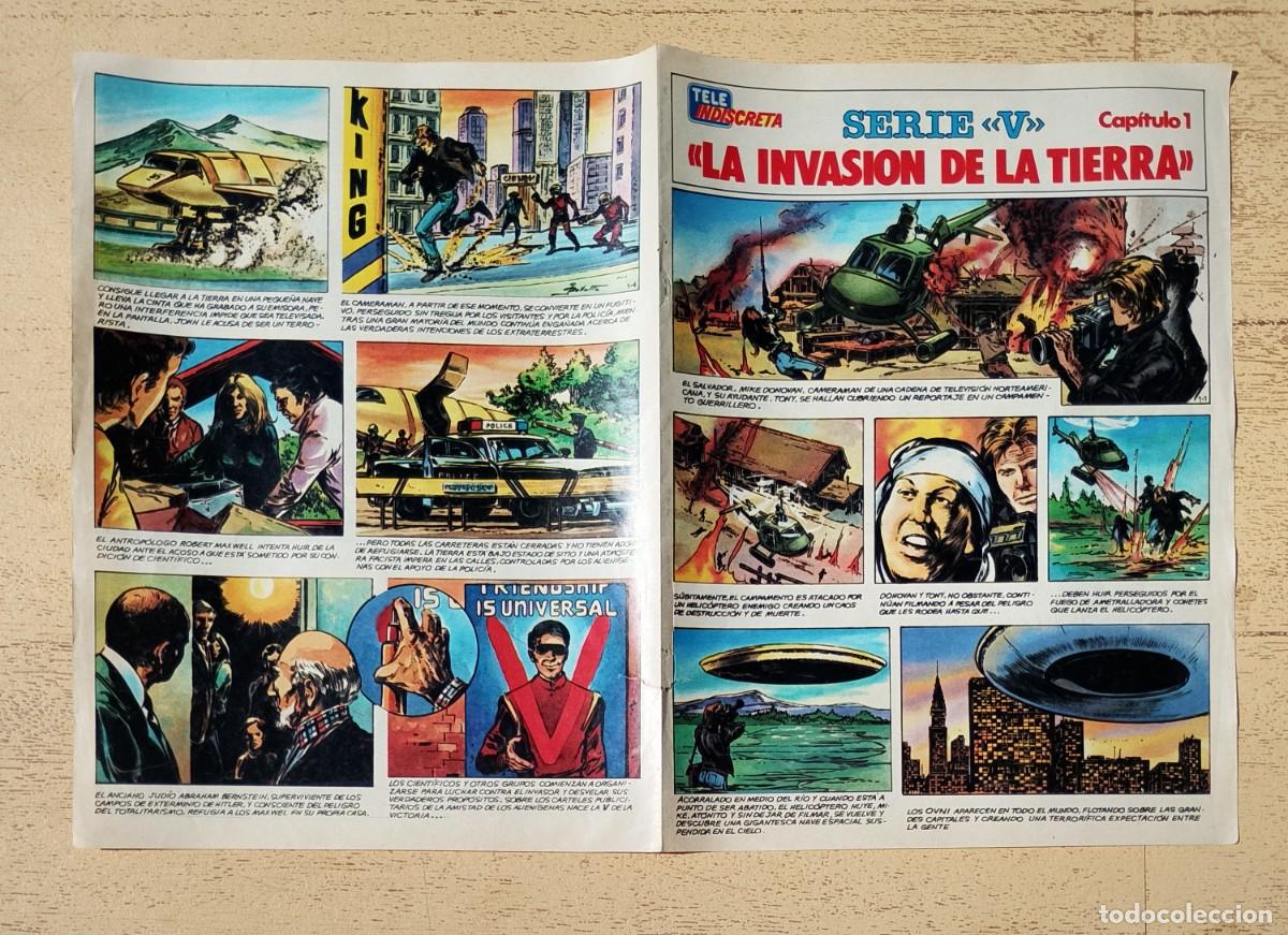 Coleccionismo de revistas y peri&oacute;dicos: Serie V Tele Indiscreta Coleccionable Los Visitantes Capitulo 1 La Invasi&oacute;n de la Tierra