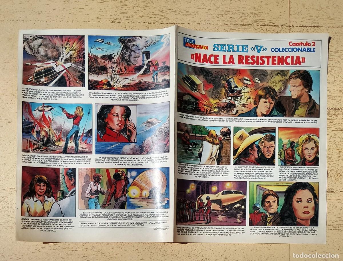 Coleccionismo de revistas y peri&oacute;dicos: Serie V Tele Indiscreta Coleccionable Los Visitantes Capitulo 2 Nace la Resistencia