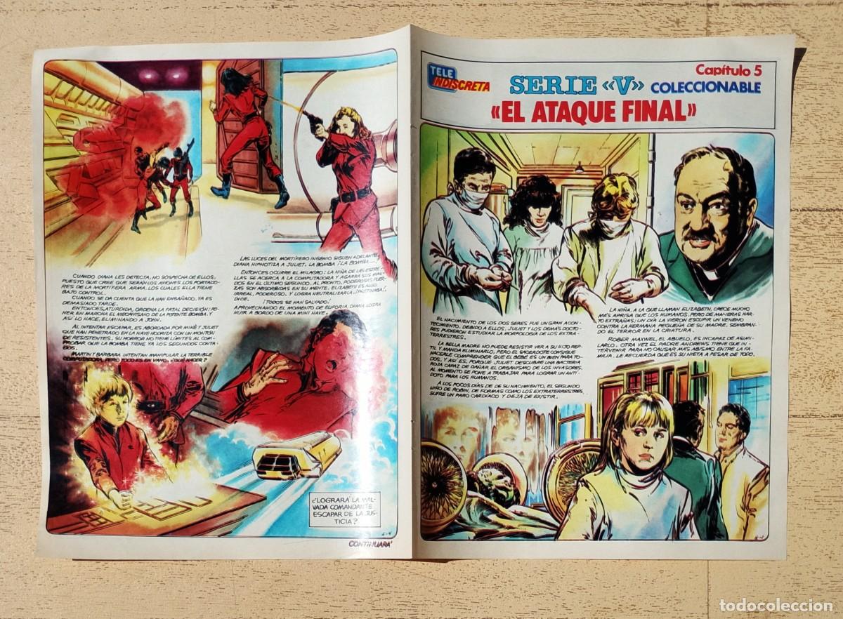 Colecionismo de Revistas e Jornais: Serie V Tele Indiscreta Coleccionable Los Visitantes Capitulo 5 El Ataque Final