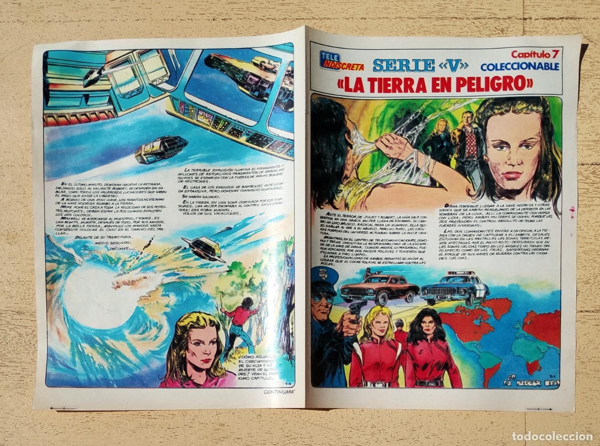 Sammeln von Zeitschriften und Zeitungen: Serie V Tele Indiscreta Coleccionable Los Visitantes Capitulo 7 La Tierra en Peligro