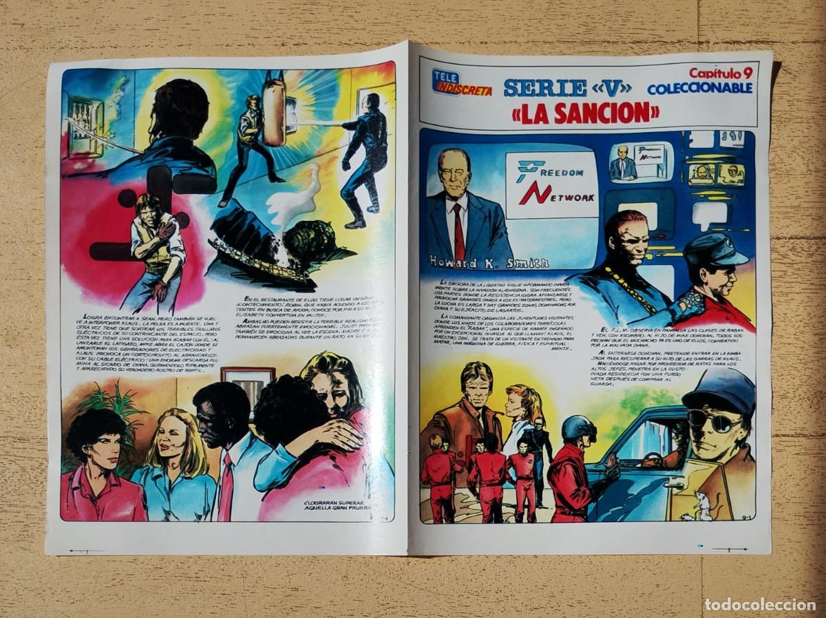 Coleccionismo de revistas y peri&oacute;dicos: Serie V Tele Indiscreta Coleccionable Los Visitantes Capitulo 9 La Sanci&oacute;n