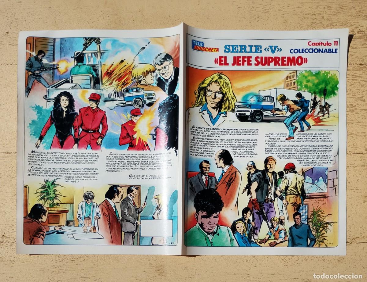 Coleccionismo de revistas y peri&oacute;dicos: Serie V Tele Indiscreta Coleccionable Los Visitantes Capitulo 11 El Jefe Supremo