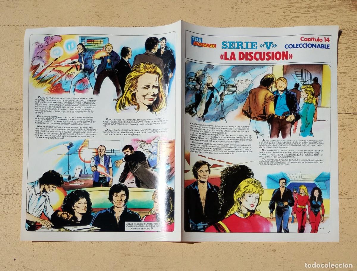 Coleccionismo de revistas y peri&oacute;dicos: Serie V Tele Indiscreta Coleccionable Los Visitantes Capitulo 14 La Discusi&oacute;n