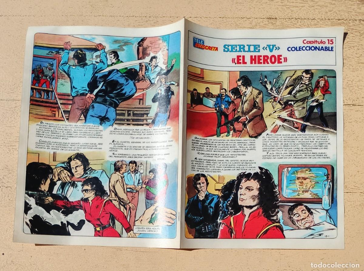 Coleccionismo de revistas y peri&oacute;dicos: Serie V Tele Indiscreta Coleccionable Los Visitantes Capitulo 15 El H&eacute;roe