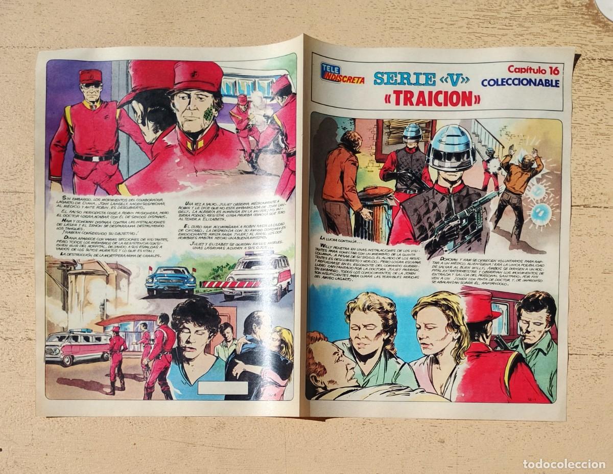Coleccionismo de revistas y peri&oacute;dicos: Serie V Tele Indiscreta Coleccionable Los Visitantes Capitulo 16 Traici&oacute;n