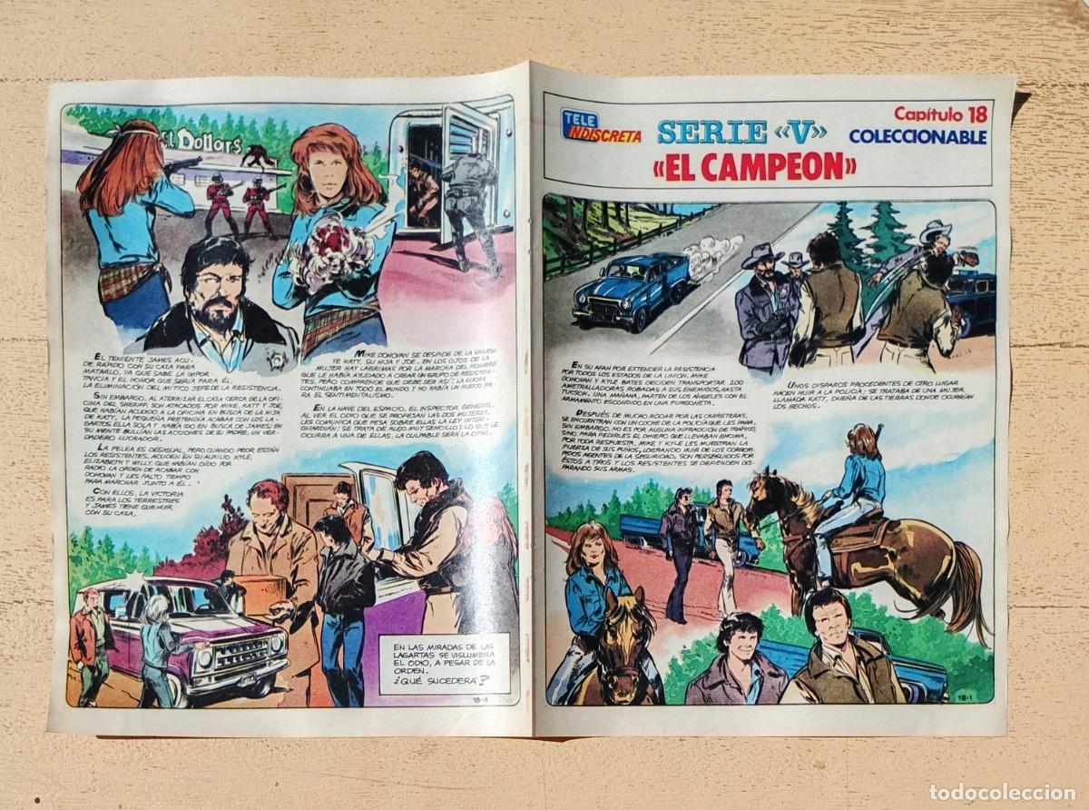 Coleccionismo de revistas y peri&oacute;dicos: Serie V Tele Indiscreta Coleccionable Los Visitantes Capitulo 18 El Campe&oacute;n