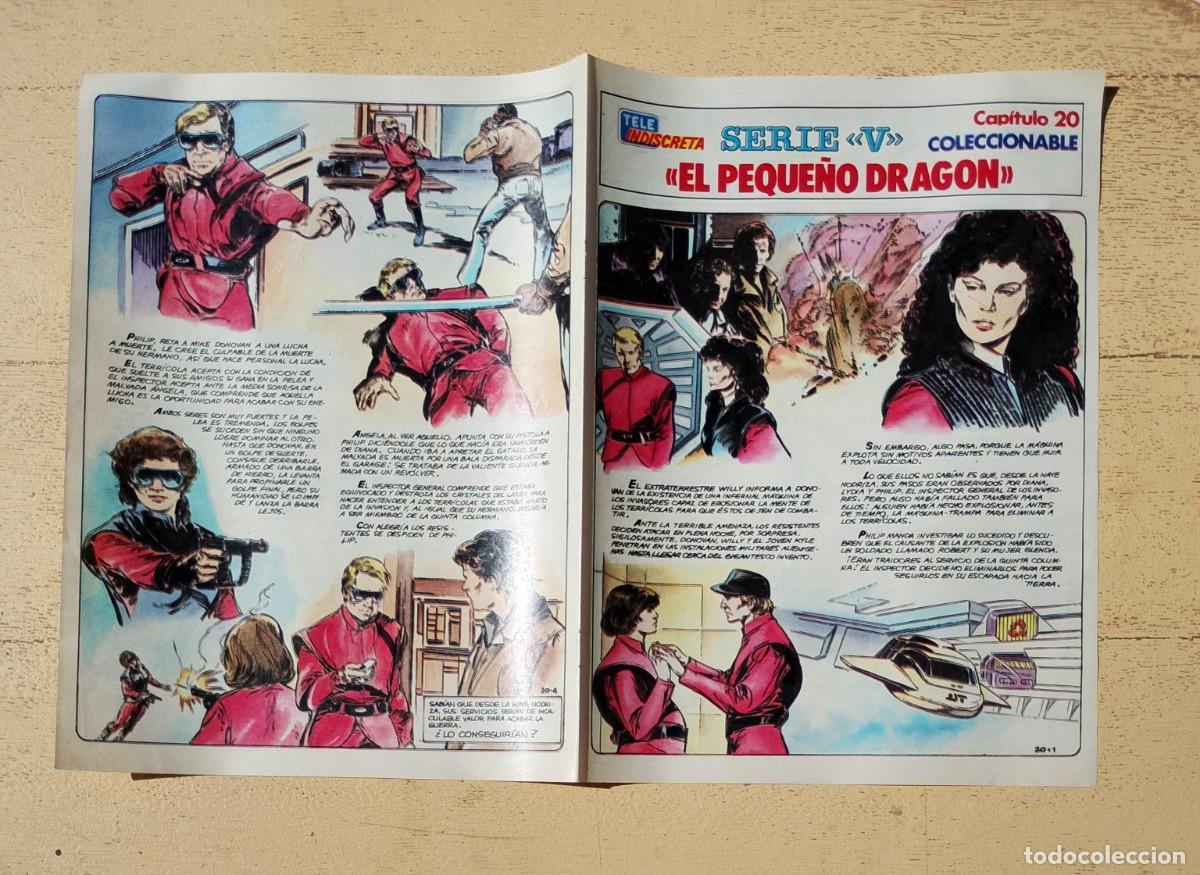 Coleccionismo de revistas y peri&oacute;dicos: Serie V Tele Indiscreta Coleccionable Los Visitantes Capitulo 20 El Peque&ntilde;o Drag&oacute;n