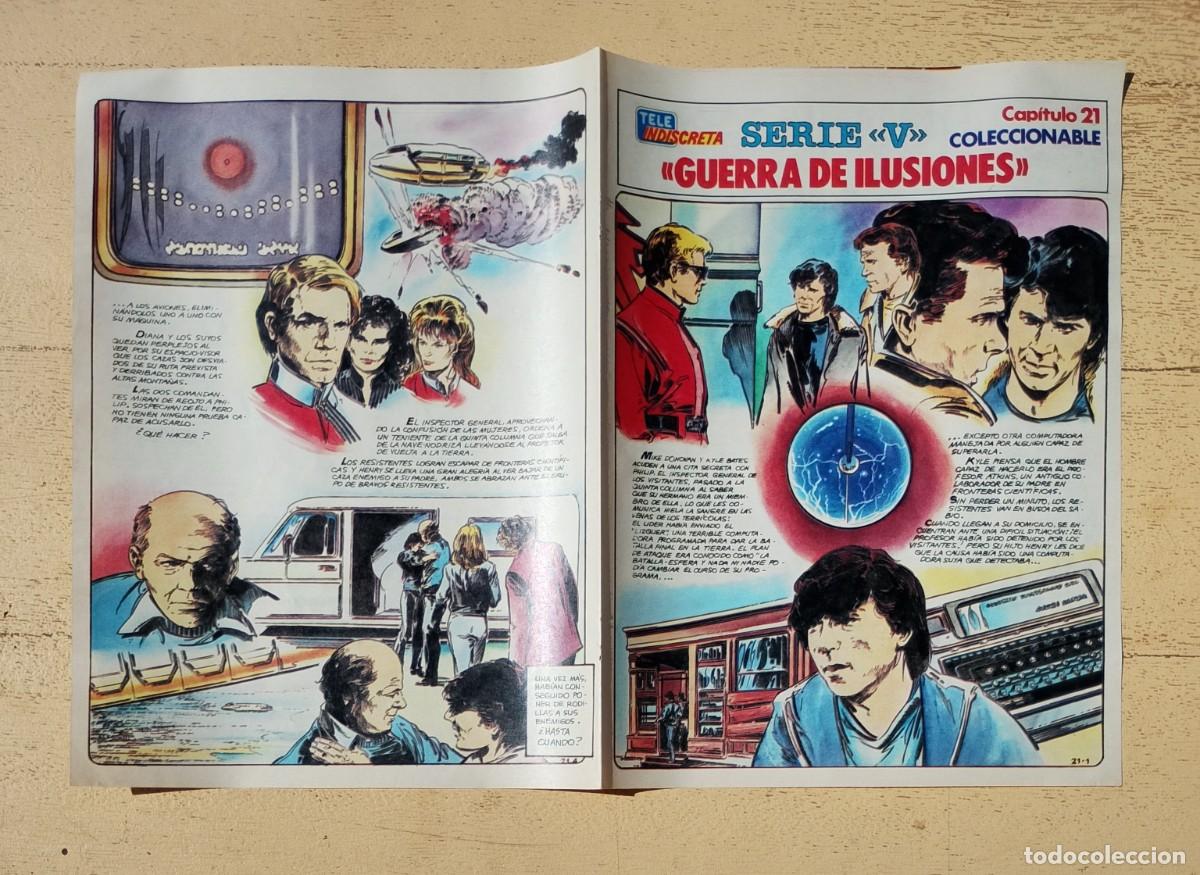 Coleccionismo de revistas y peri&oacute;dicos: Serie V Tele Indiscreta Coleccionable Los Visitantes Capitulo 21 Guerra de Ilusiones