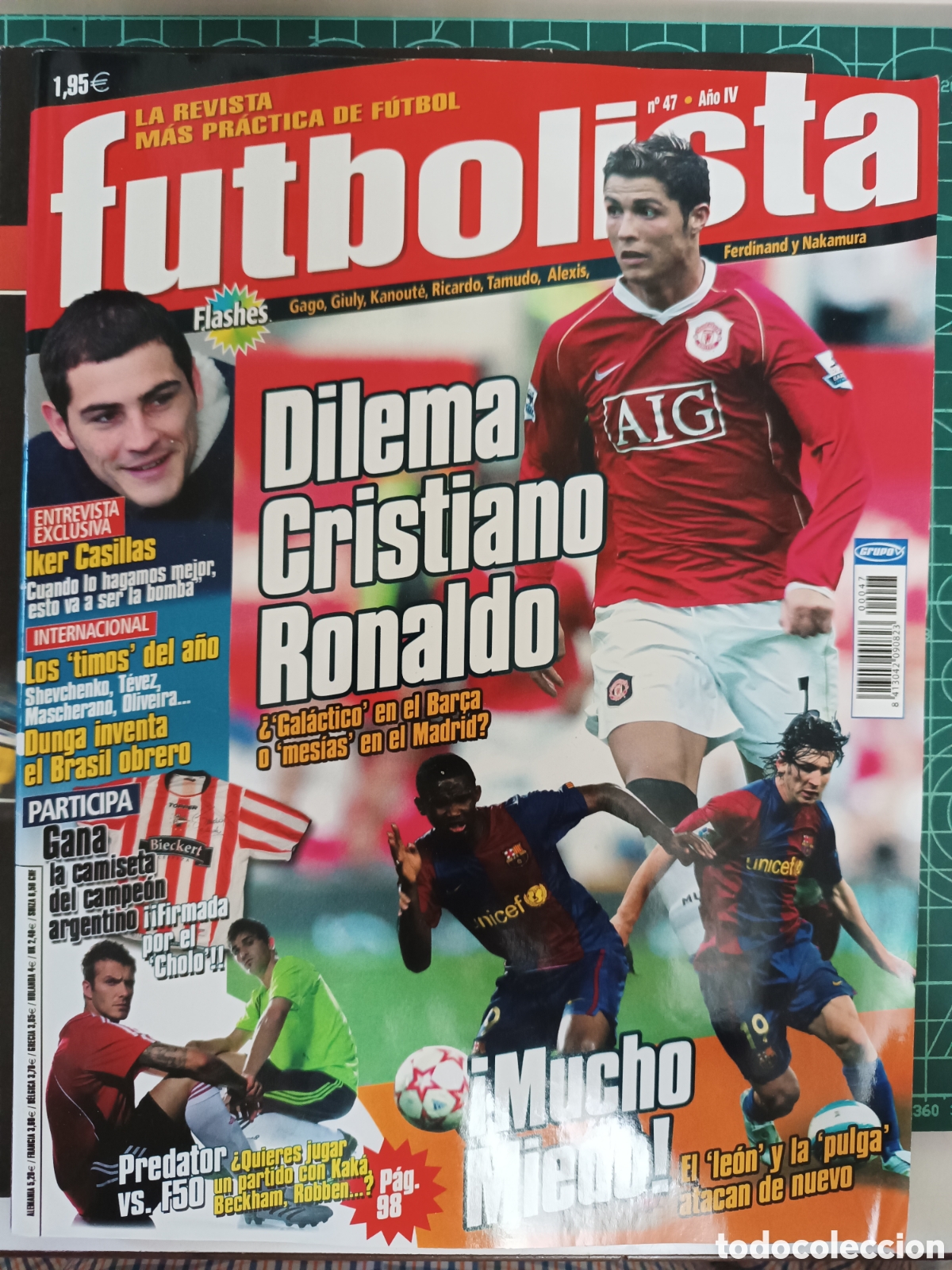 Coleccionismo de revistas y peri&oacute;dicos: FUTBOLISTA N&ordm; 47 CRISTIANO RONALDO, IKER CASILLAS