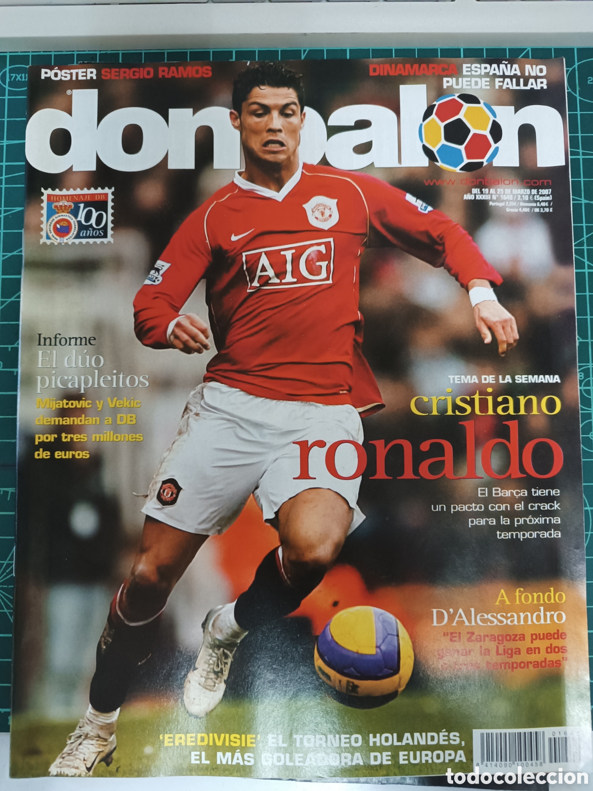 Coleccionismo de revistas y peri&oacute;dicos: DON BALON MARZO 2007, CRISTIANO RONALDO, D'ALESSANDRO.