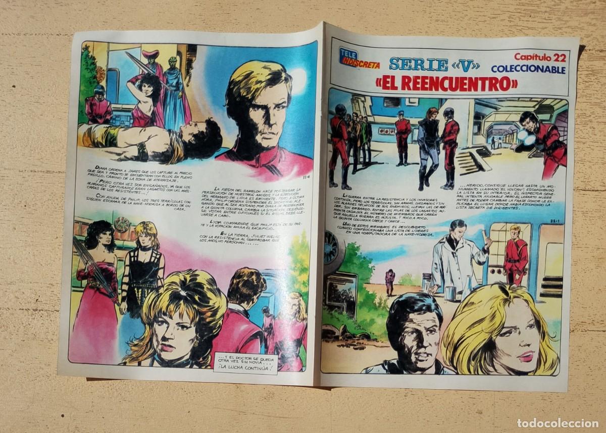 Coleccionismo de revistas y peri&oacute;dicos: Serie V Tele Indiscreta Coleccionable Los Visitantes Capitulo 22 El Reencuentro