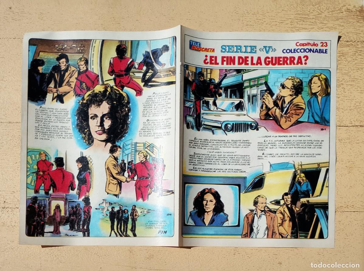 Coleccionismo de revistas y peri&oacute;dicos: Serie V Tele Indiscreta Coleccionable Los Visitantes Capitulo 23 &iquest; El Fin de la Guerra?