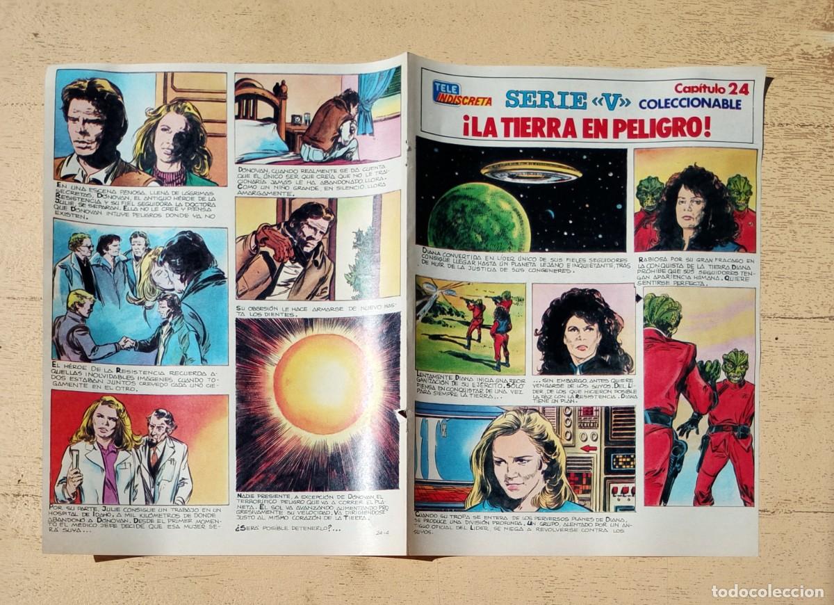 Coleccionismo de revistas y peri&oacute;dicos: Serie V Tele Indiscreta Coleccionable Los Visitantes Capitulo 24 &iexcl; La Tierra en Peligro !