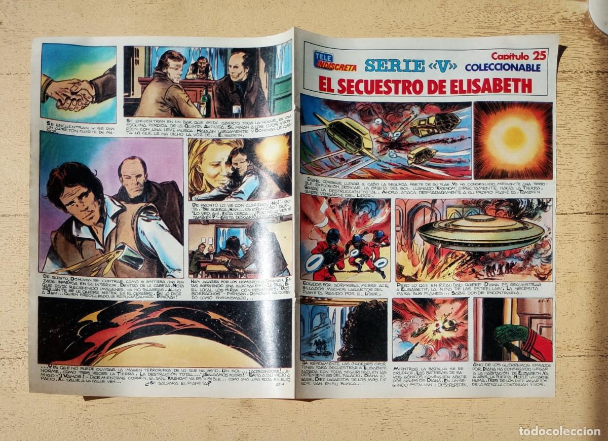 Coleccionismo de revistas y peri&oacute;dicos: Serie V Tele Indiscreta Coleccionable Los Visitantes Capitulo 25 El Secuestro de Elisabeth