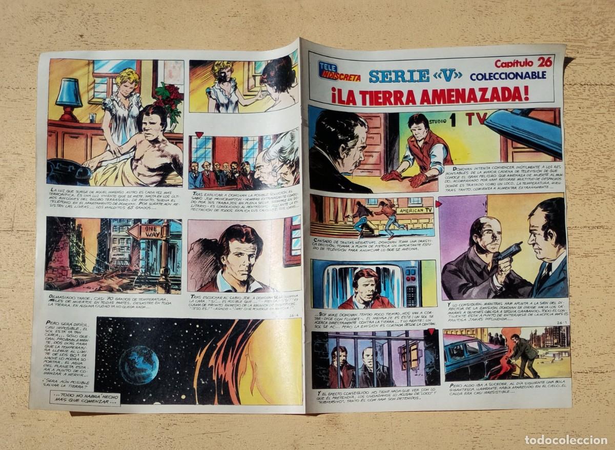 Coleccionismo de revistas y peri&oacute;dicos: Serie V Tele Indiscreta Coleccionable Los Visitantes Capitulo 26 &iexcl; La Tierra Amenazada !