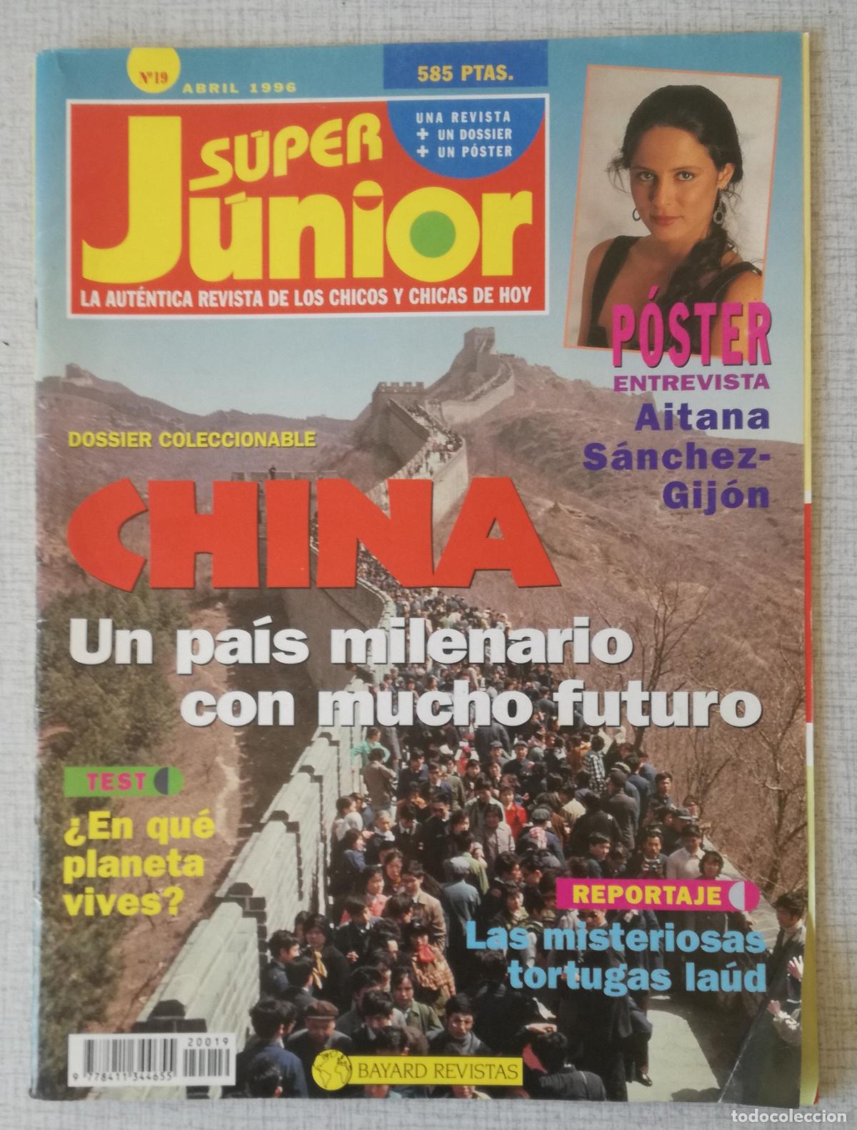 Coleccionismo de revistas y peri&oacute;dicos: Revista Super Junior, n&ordm; 19: Abril 1996 - Falta el poster