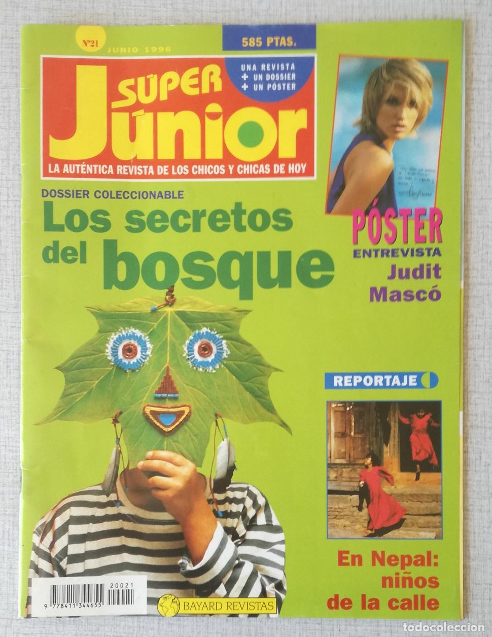 Coleccionismo de revistas y peri&oacute;dicos: Revista Super Junior, n&ordm; 21: Junio 1996 - Falta el poster