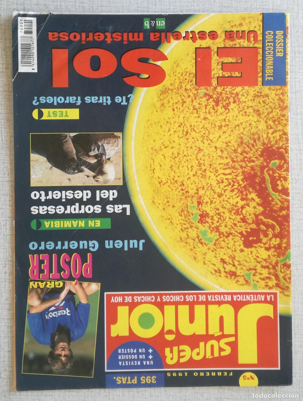 Coleccionismo de revistas y peri&oacute;dicos: Revista Super Junior, n&ordm; 5: Febrero 1995 - Falta el poster