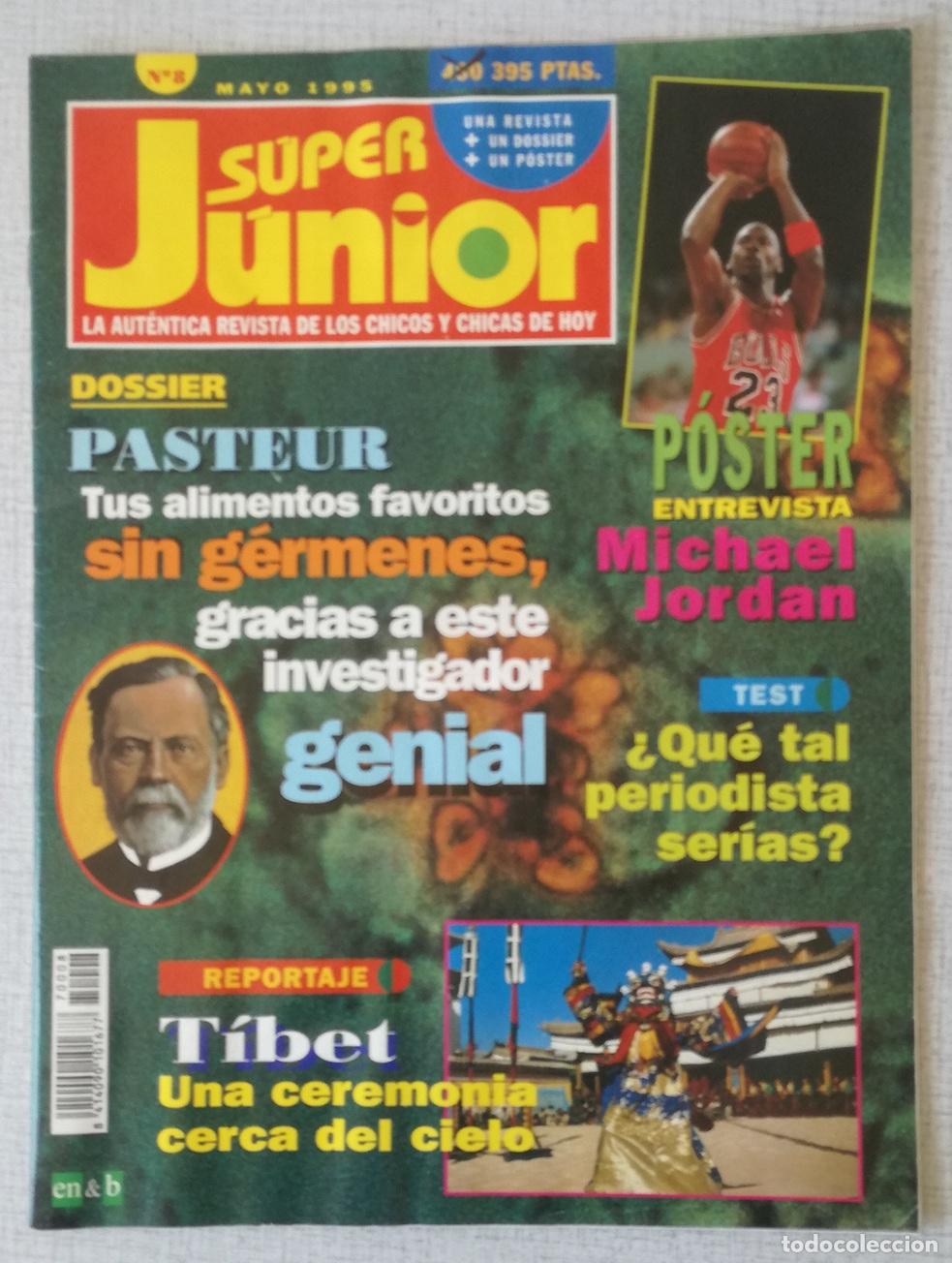 Coleccionismo de revistas y peri&oacute;dicos: Revista Super Junior, n&ordm; 8: Mayo 1995 - Falta el poster