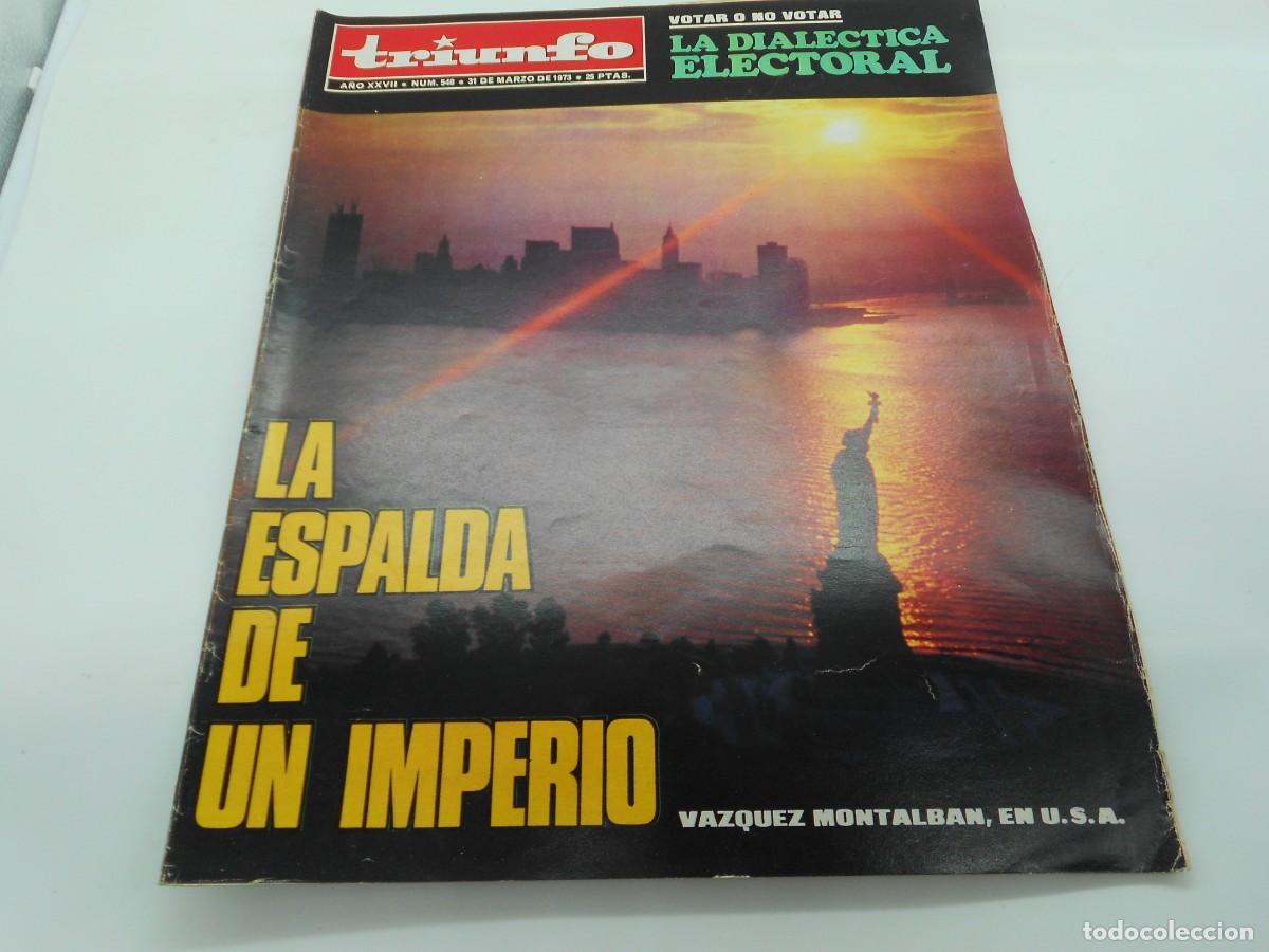 Coleccionismo de revistas y peri&oacute;dicos: revista triunfo muy cuidada mucha publicidad de epoca a&ntilde;os 70