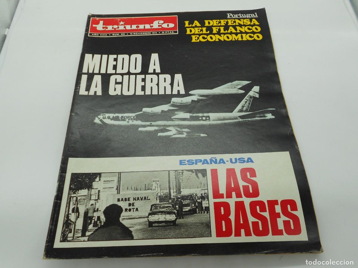 Coleccionismo de revistas y peri&oacute;dicos: revista triunfo muy cuidada mucha publicidad de epoca a&ntilde;os 70