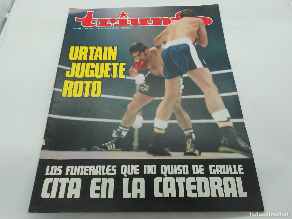 Coleccionismo de revistas y peri&oacute;dicos: revista triunfo muy cuidada mucha publicidad de epoca a&ntilde;os 70