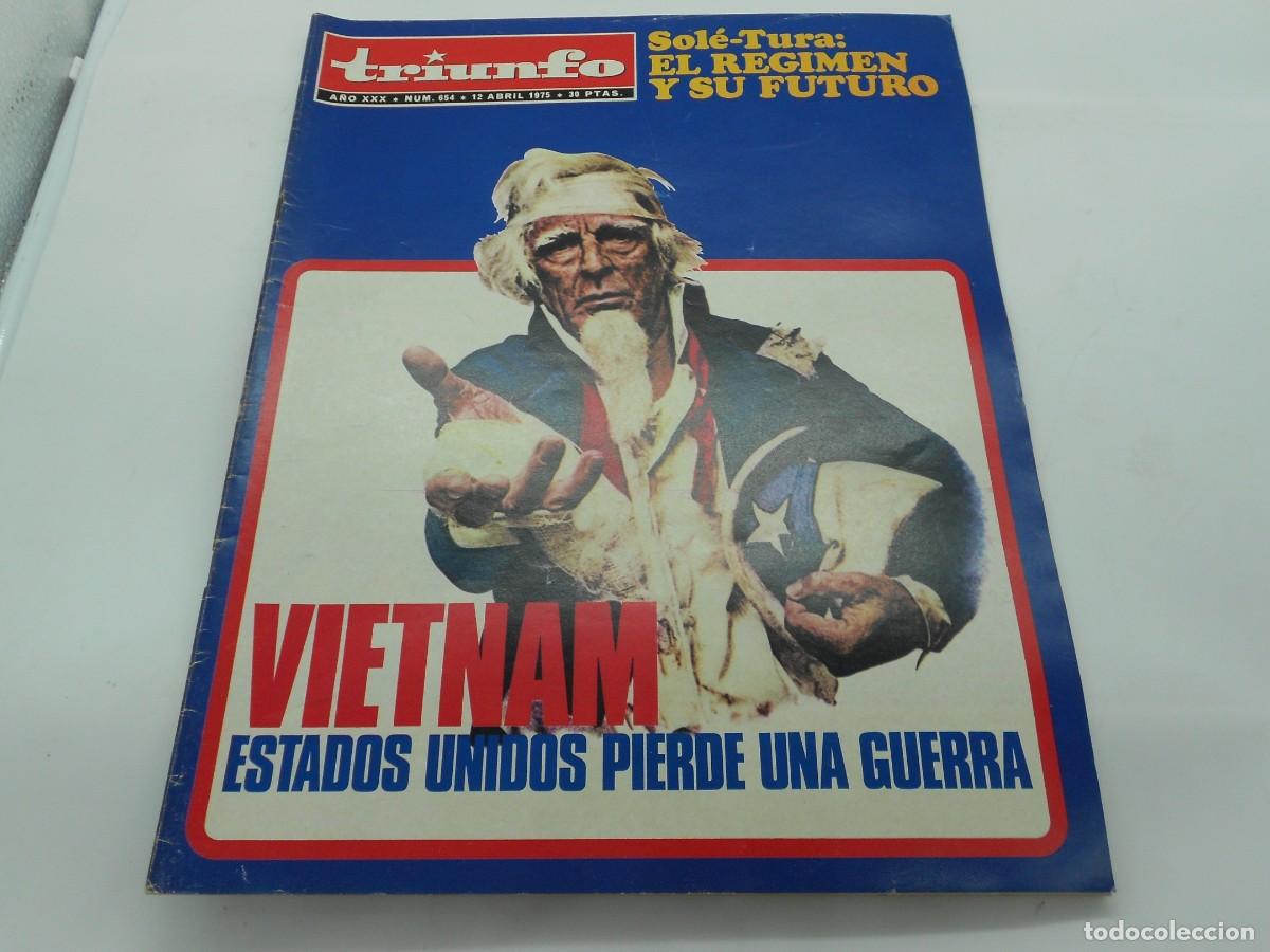 Coleccionismo de revistas y peri&oacute;dicos: revista triunfo muy cuidada mucha publicidad de epoca a&ntilde;os 70