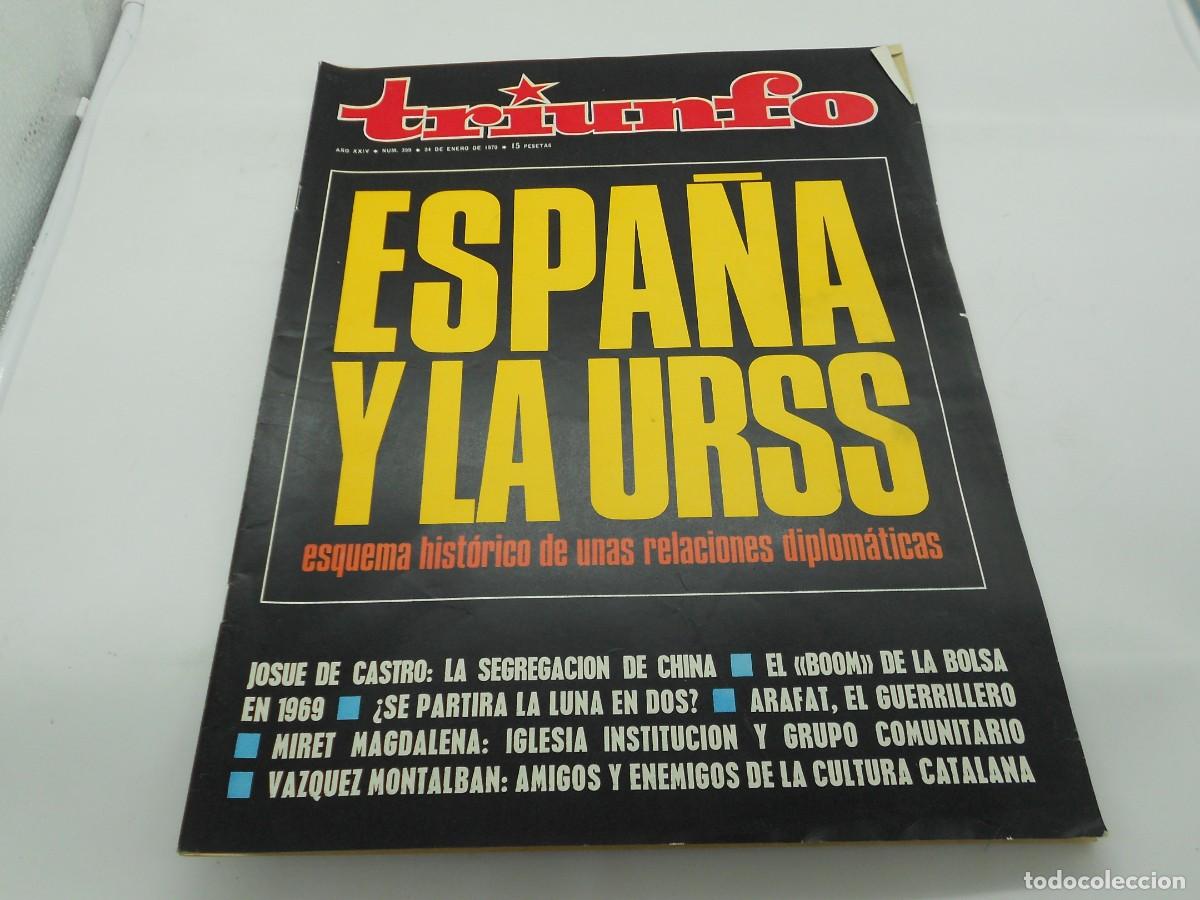 Coleccionismo de revistas y peri&oacute;dicos: revista triunfo muy cuidada mucha publicidad de epoca a&ntilde;os 70