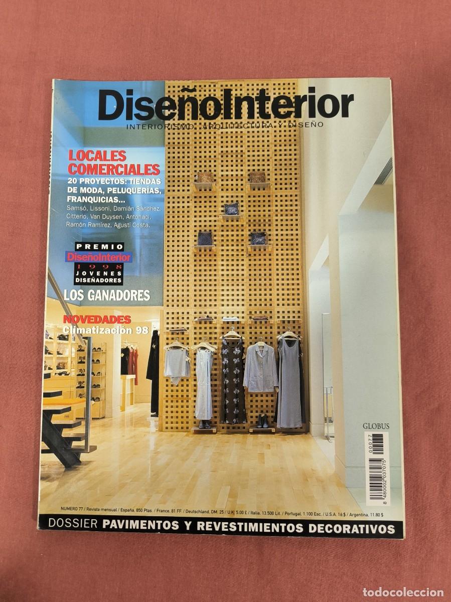 Collectionnisme de Revues et Journaux: Revista Dise&ntilde;o Interior N&ordm; 77 &ndash; &laquo;Locales Comerciales&raquo; Y J&oacute;venes Dise&ntilde;adores