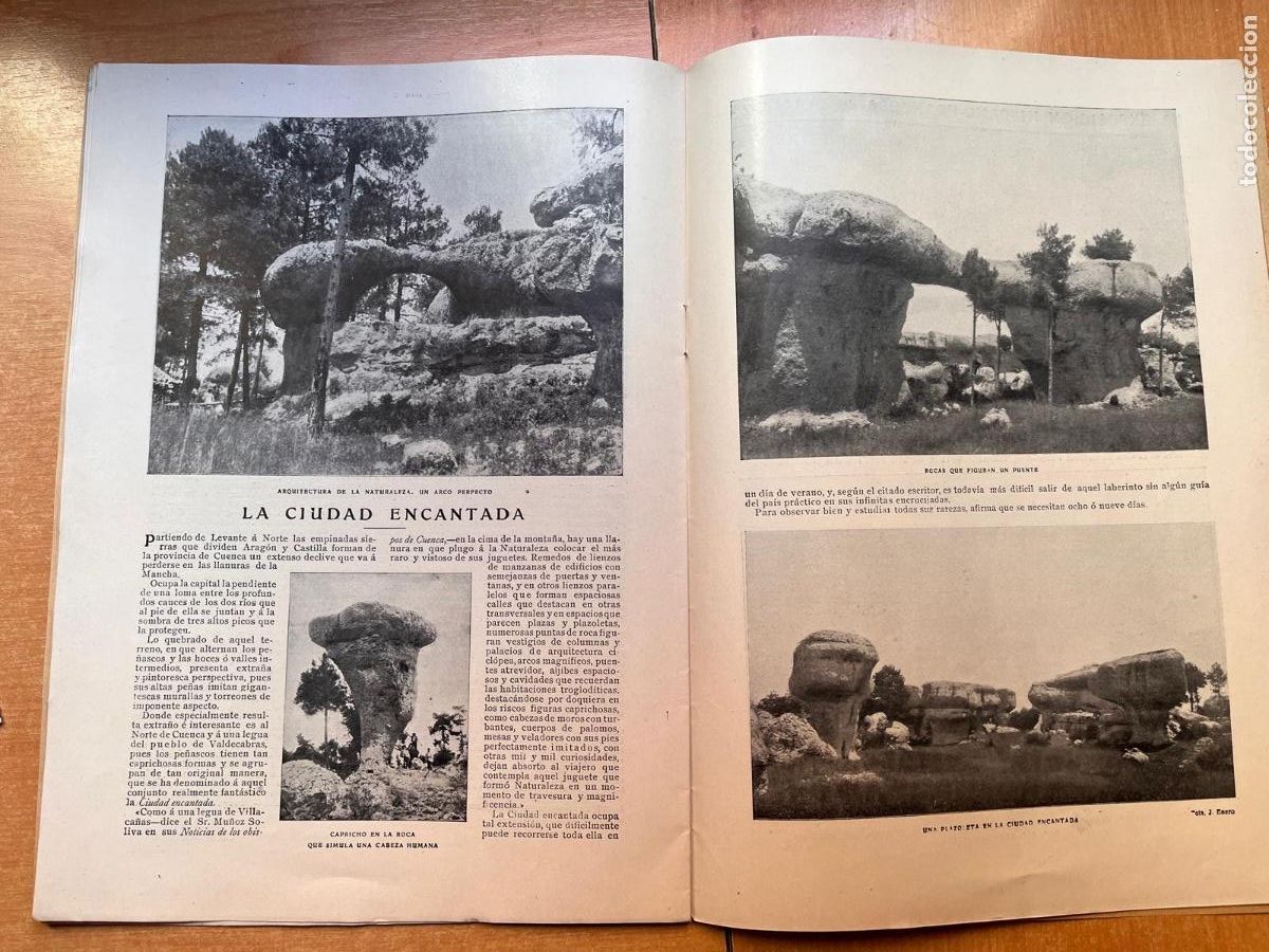 Collection Magazines and Newspapers: BLANCO Y NEGRO 899 DE 1908- CUENCA, CIUDAD ENCANTADA (FOTOS JESUS ENERO), TOROS, REALEZA
